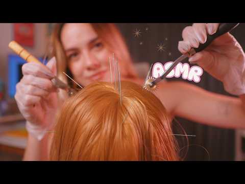 ASMR ROLEPLAY | Acupuntura no couro cabeludo 💆🏻‍♀️🌷 Voz Suave