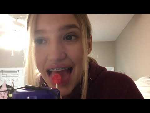 ASMR| ~Lollipop Licking + Inaudible Whispering~