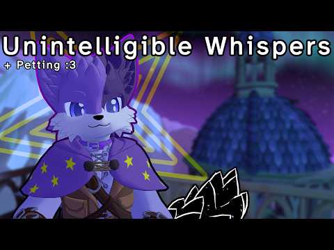 [Furry ASMR] Unintelligible whispers and pets from a magical cat