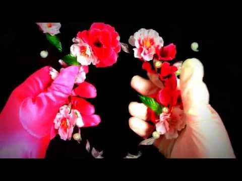GLOVES ♛ฺ☞ Opera Gloves‎ಥ PINK & BLUE ಥ Latex👏 LAYERING [[ASMR]]