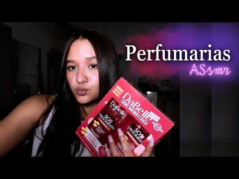 ASMR CASEIRO | MOSTRANDO COMPRINHAS DE PERFUMARIA💜 #asmr #brisa