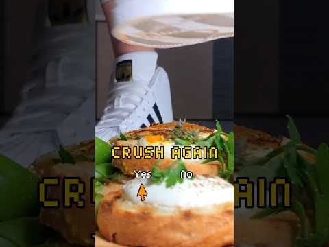 Peanuts vs. Sandwiches! Adidas Sneakers Crushing Food! Oddly Satisfying! ASMR