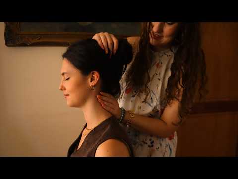 ASMR / Indian Head Massage Techniques on a Real Person / Soft Spoken