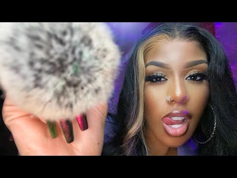 ASMR | Stippling You 💜 Lip Smacking Trigger Words (Sk, Sleepy, Tico)