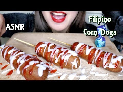 ASMR Filipino Corn Dogs Eating SOunds No Talking