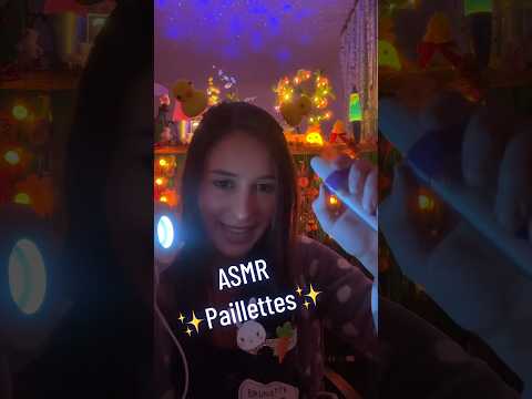 ASMR diffusion de paillettes ! ☺️✨ #asmr #visualasmr #mouthsounds #paillettes #relaxing