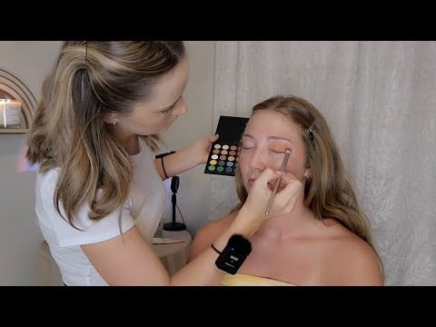 ASMR Perfectionist Hair Extensions & Hair Curling With Makeup Application - Finishing Touches