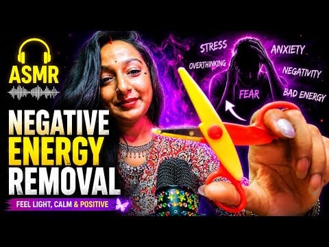 ASMR ✂️ Negative Energy Removal | Cut Away Stress, Anxiety & Fear (Instant Relaxation)