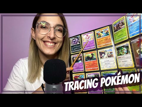 RILASSAMENTO ASSICURATO CON LA MIA COLLEZIONE DI CARTE POKÉMON 🤯TRACING e WHISPERING | ASMR ITA