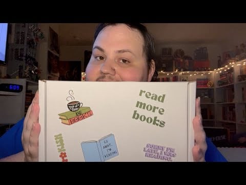 asmr 25k subscriber giveaway winner & book box unveiling