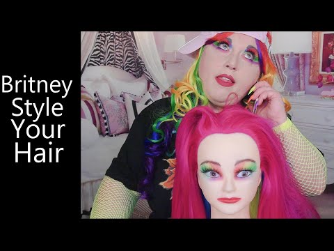 ASMR Britney Styles Your Hair | Hair Brushing, Back Combing, Whisper