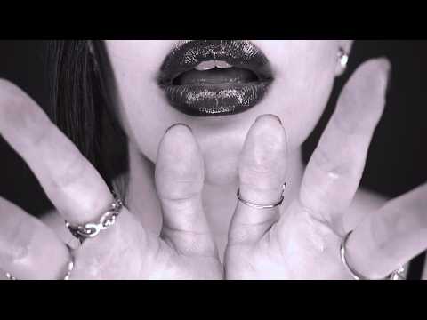 ASMR personal attention🌙 Negative Energy Release | Slow Hand Movements & Gentle Mouth Sounds(B&W)