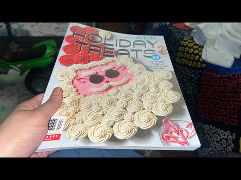 Magazine Page Turning asmr recipes Repeating Whisper Some Finger Tracing Paper Sounds