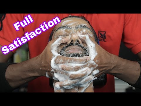 Full Face Treatment With Amazing Relaxation ASMR | Beard Scratching ASMR | Beard Wash ASMR