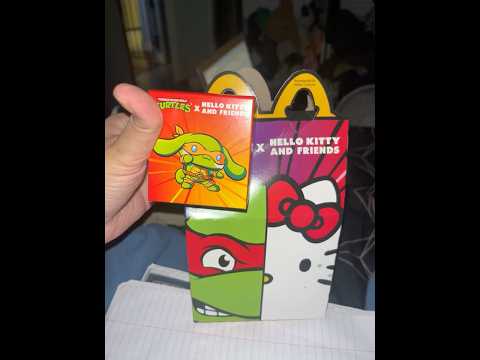 Hello Kitty/ Ninja Turtle’s 🐢🐢🐢🐢😺 HAPPY MEAL 🍔🍟