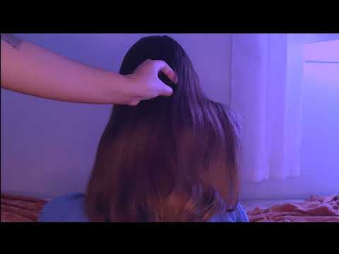 ASMR - ESCOVANDO E ALISANDO CABELO REAL - ARREPIOS GARANTIDOS.