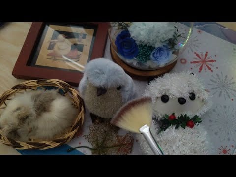 ASMR PAMPERING WINTER THEMED INANIMATE OBJECTS ~ Wet mouth sounds, Calming, Whisper