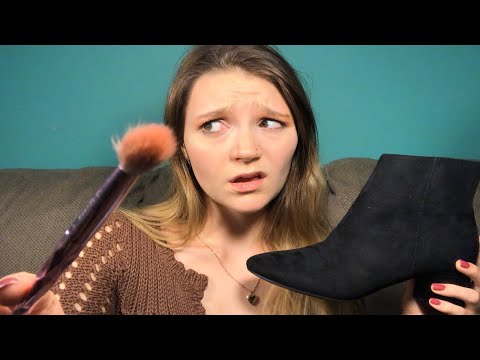 ASMR Popular Rich Mean Girl Gives You A Makeover (personal attention, hand movements, brushing)