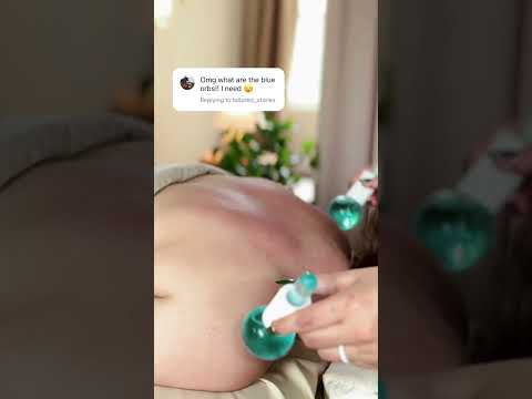 ASMR icy globe back massage to soothe your stress #relax
