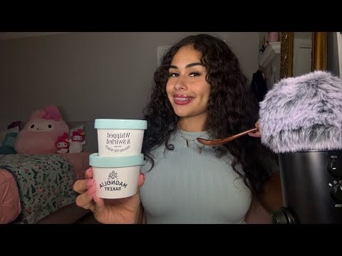 asmr : magnolia bakery banana bread pudding 