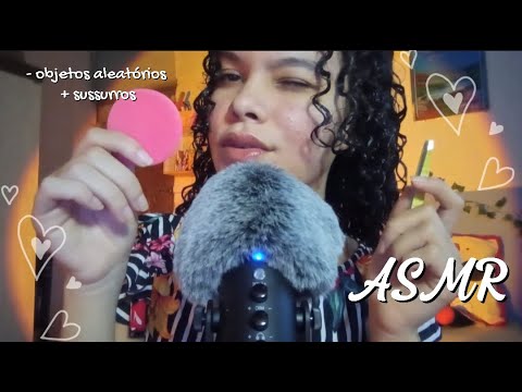 ASMR Objetos Aleatórios com Sussurros | Tapping, Toques na tela e Sons de boca - Vahn ASMR 💦💤