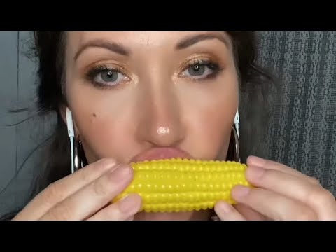 Eating fake food asmr