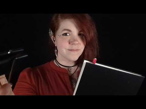 ASMR - Up Close Artist Attaches Things to Your Face and Sketches You - Soft Spoken