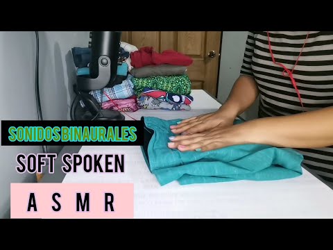 ASMR DOBLANDO ROPA EN SOFT SPOKEN