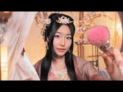 [ASMR] Helping You Survive Ancient Chinese Harem As a Concubine🪭🌸Makeup Hair Brushing Soft Spoken 