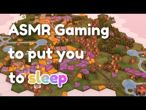 ASMR | Calming gameplay for sleep with a very soft spoken voice 😴 | Dorfromantik