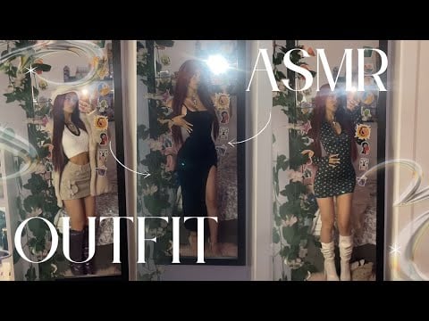 ASMR ON MY OUTFIT (Vote the outfit, scratching)
