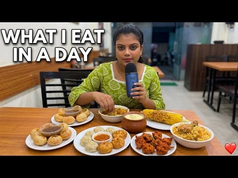 ASMR Eating Only Street Food For 24 Hours 🇮🇳