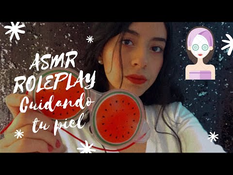 ASMR/ Roleplay/ Cuidando tu rostro💉🧴/ Sonidos relajantes/ ASMR en español/ Andrea ASMR 🦋