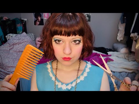asmr ~ giving you a haircut (it’s 1969) (jersey accent)