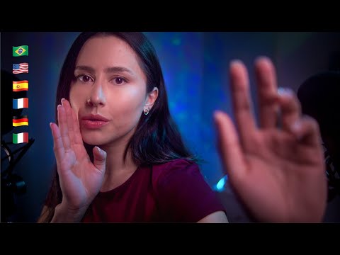 ASMR Visual & whispers for sleep 💤✨ coconut rain, hand movements, light, camera brushing, +