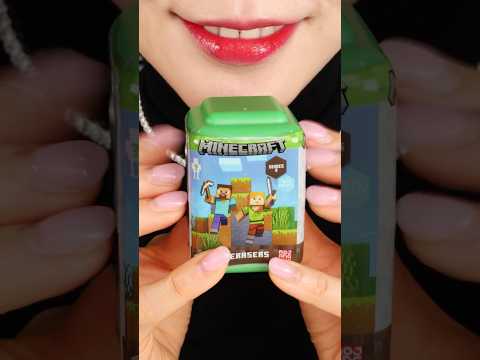 Minecraft eraser unboxing ASMR 💚