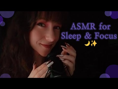 Relaxing ASMR: Sleep Triggers & Background Focus with Whispers, Mouth Sounds & Hand Movements 🌙✨