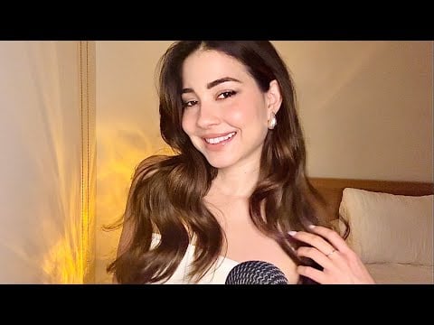 ASMR | Personal attention on you and me ❤️ Face tracing, collar bone tracing and little brush 