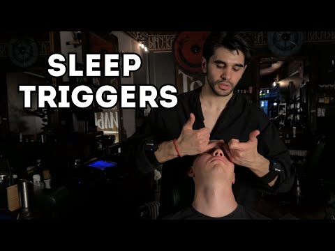 ASMR Whisper & Massage | Head, Neck, Shoulders & Face for Men | Stereo 3D