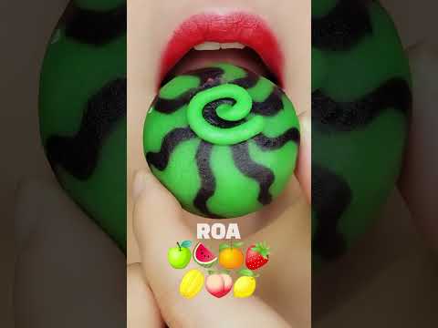 watermelon cake eatingshow 화과자 먹방 🍉