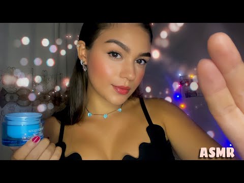 ASMR - FAZENDO SKIN CARE EM VOCÊ!