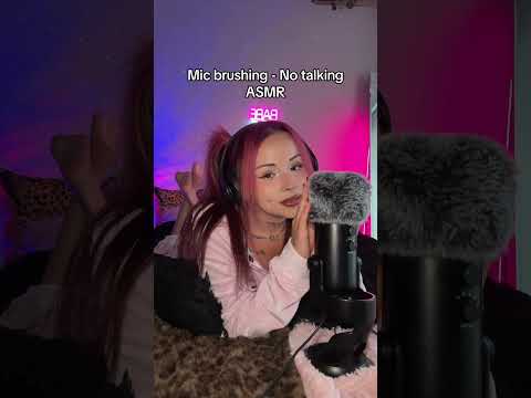 Mic brushing - No talking 💗 #asmr #notalkingasmr #micbrushing #asmrshorts #asmrvideo #karma