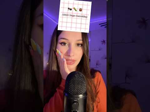 Should I try this challenge again ? 😀 #asmr #asmrchallenge #asmrbugs #mouthsounds #satisfyingvideos