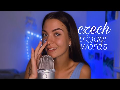 My first english ASMR 💙 czech trigger words 😴