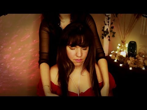 💤 ASMR head and shoulder massage - deep relaxation for stress relief and rest (whisper)