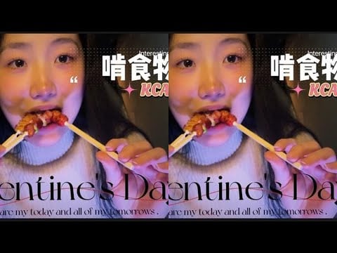 #ASMR sleep aid video #Voice-controlled sleep aid, biting a pen with food