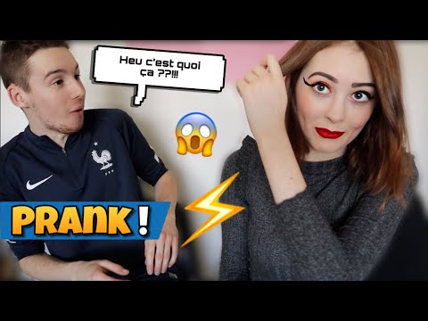 PRANK: JE ME MAQUILLE HORRIBLEMENT POUR VOIR LA RÉACTION DE MON COPAIN !
