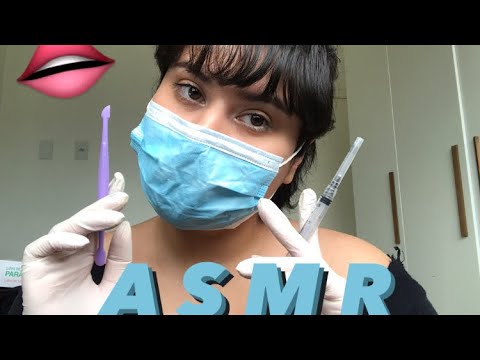 ASMR | APLICAÇÃO DE BOTOX NA SUA BOCA 👄💉