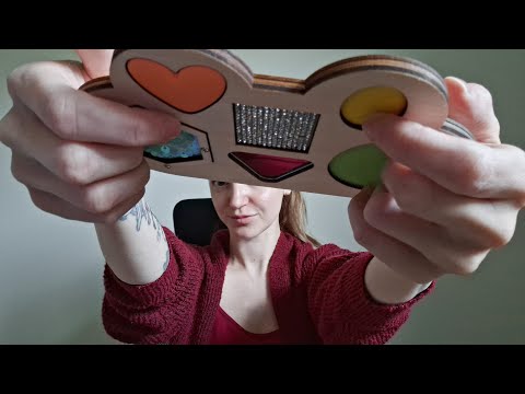 ASMR pure triggers with tingleboard - tapping, scratching, crispy sounds   tracing, wood