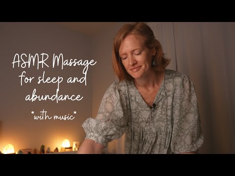 ASMR Warming *Oil & Lotion* body massage with layered sounds for sleep and abundance with music